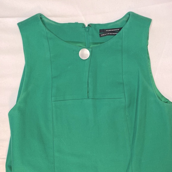 Club Monaco Emerald Green Shift Dress Size 00 - Picture 2 of 2